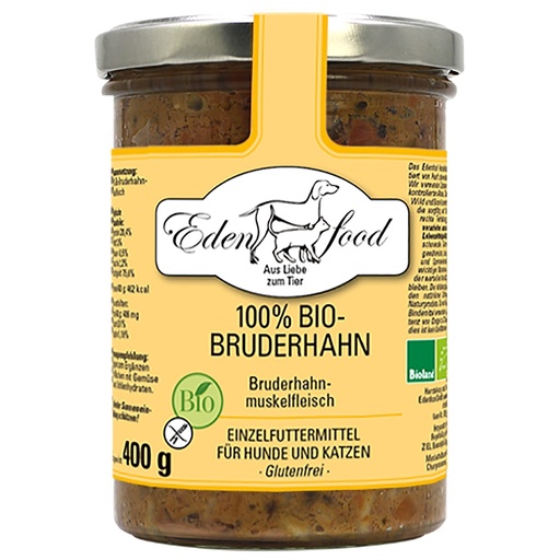 Edenfood Reinfleisch 100% Bio- Bruderhahn