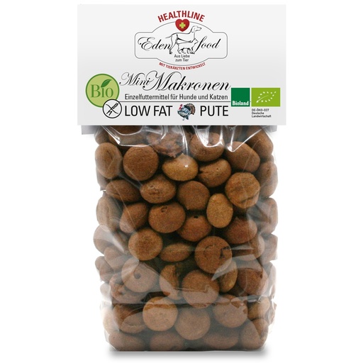 Edenfood Dog Bio-Makronen Healthline Low Fat Mini Putenfleisch