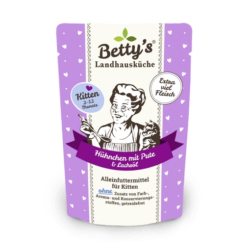 Betty's Kitten Landhausküche Hühnchen mit Pute & Lachsöl