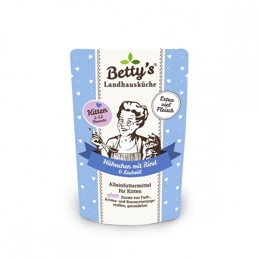 Betty's Kitten Landhausküche Hühnchen mit Rind & Lachsöl