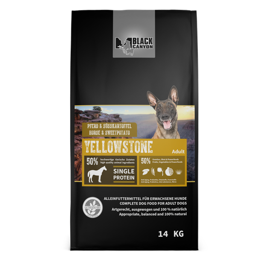 Black Canyon Single/Monoprotein Yellow Stone Pferd & Süßkartoffel