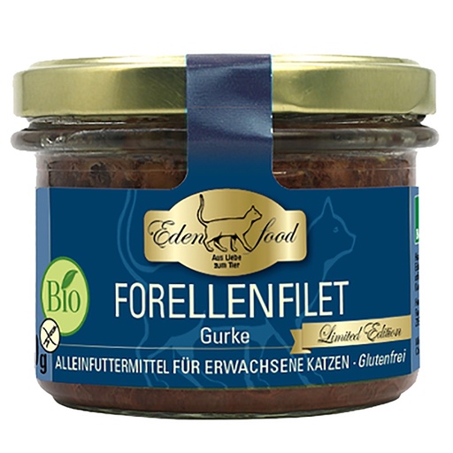 Edenfood Cat Bio-Menü Forellenfilet & Gurke