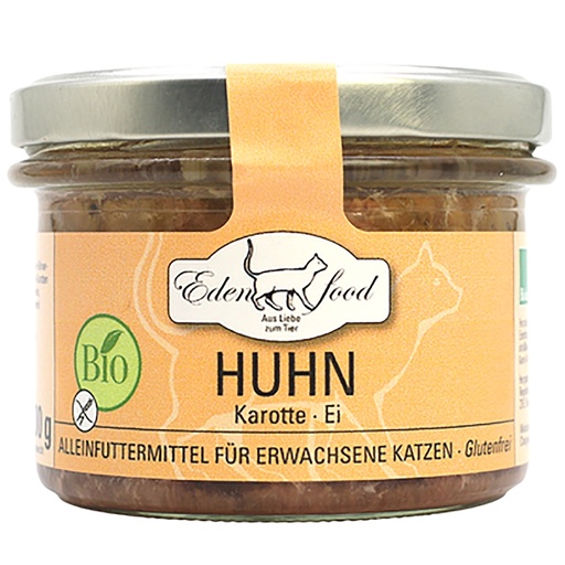 Edenfood Cat Bio-Menü Huhn, Karotte & Ei