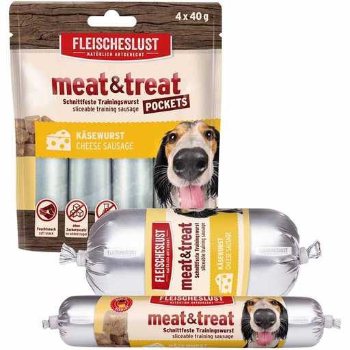 Fleischeslust Snacks Meat & Treat Käsewurst