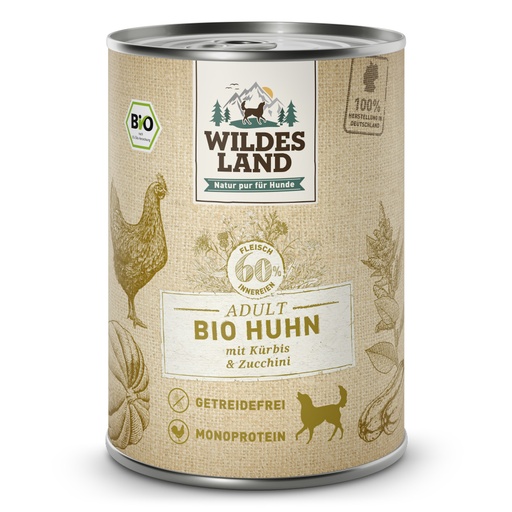Wildes Land Bio Huhn mit Kürbis & Zucchini