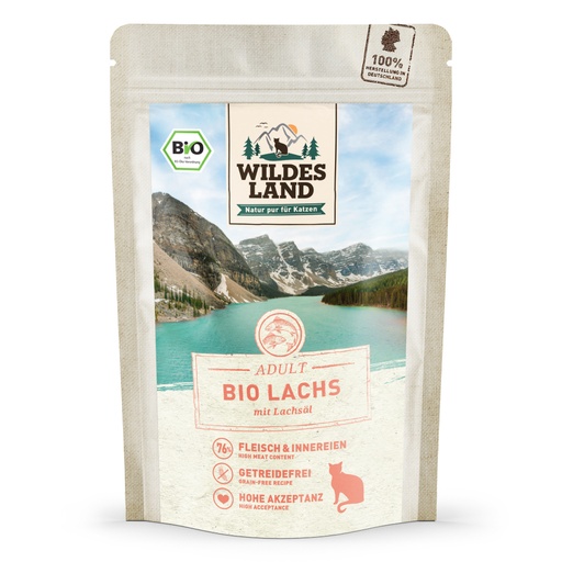 Wildes Land Bio Lachs PUR mit Lachsöl 