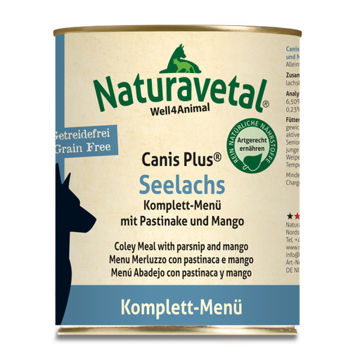 Naturavetal Canis Plus Komplettmenü Seelachs