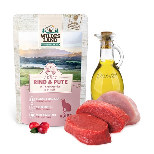 Wildes Land Rind und Pute mit Cranberries