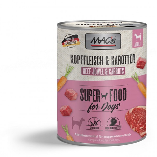 Mac's Dog Adult Kopffleisch & Karotten