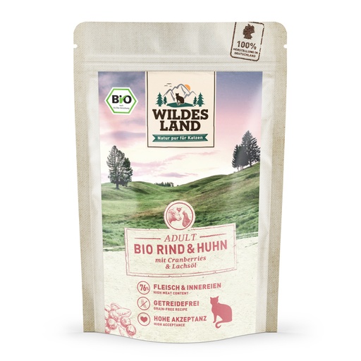 Wildes Land Bio Rind und Huhn mit Cranberries