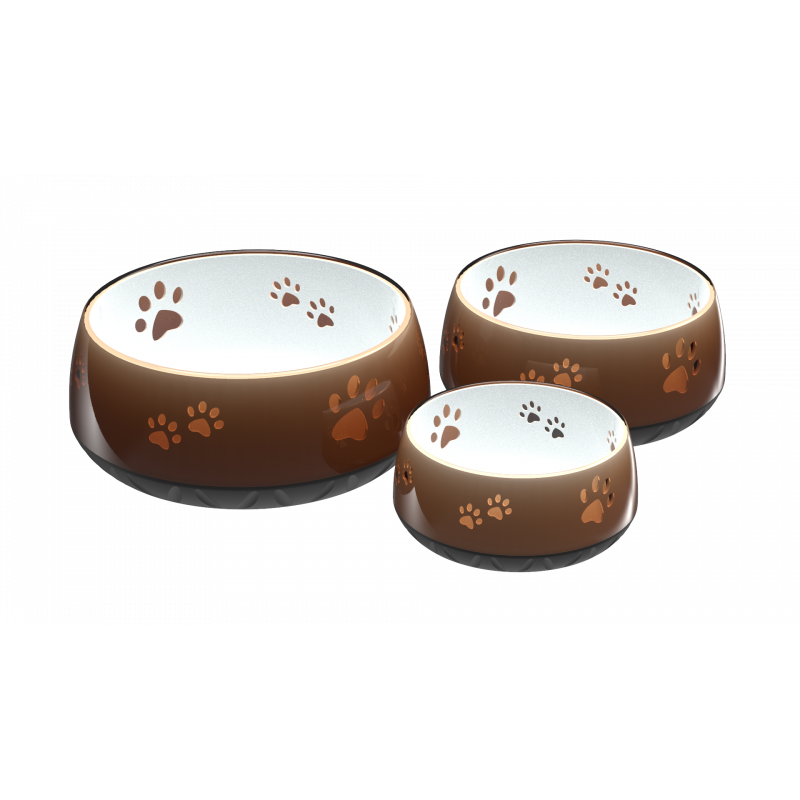 Hof Sonnenschein Wassernapf für Hunde Rutschfest Rustic Braun