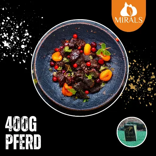 MIRALS Rossfleisch auf Fenchel-Aprikosen Salat und Hagebutten-Beeren Creme