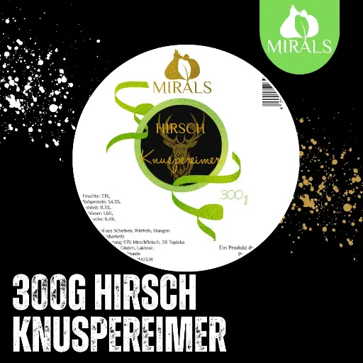 MIRALS Knuspereimer Hirsch